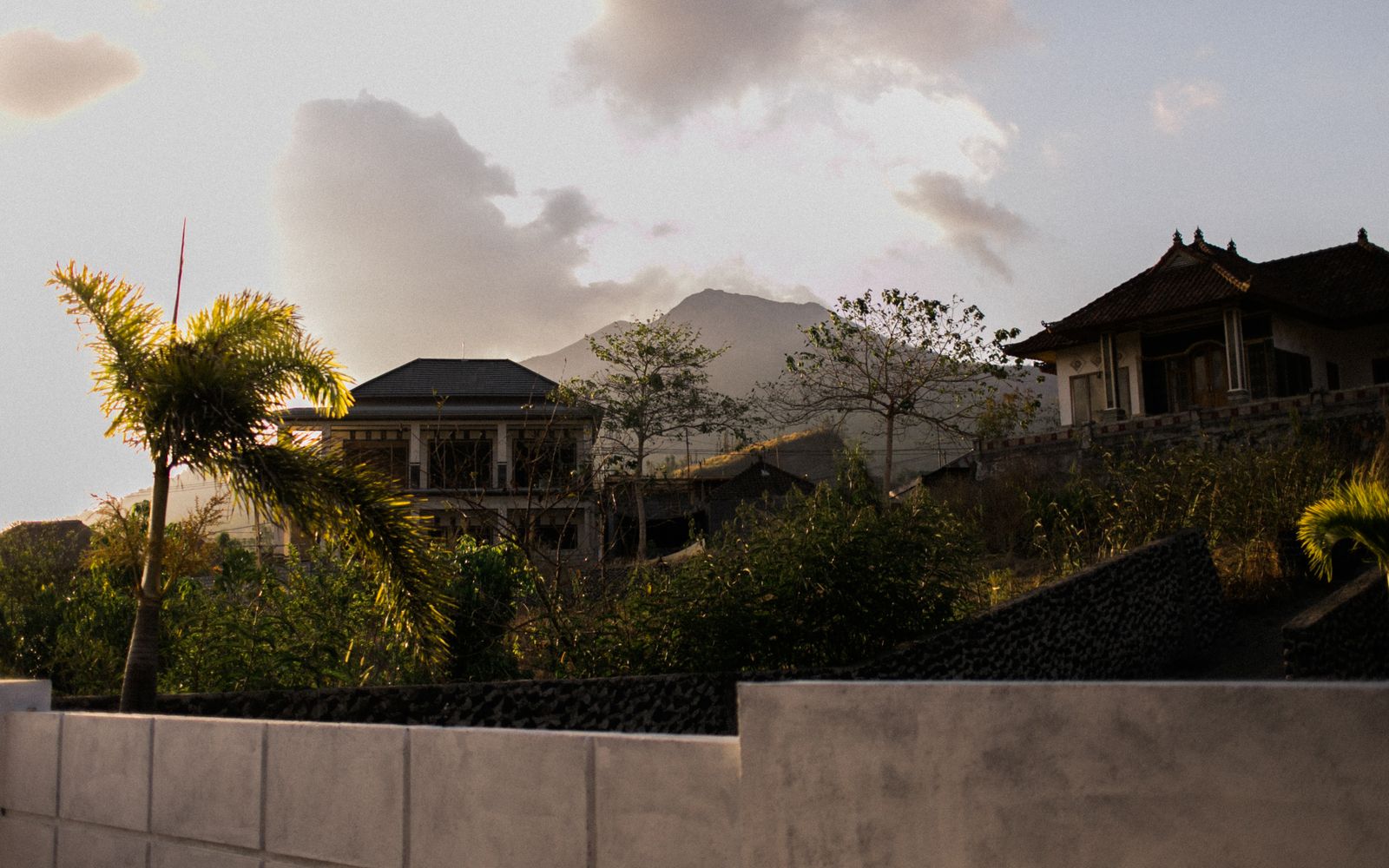 Unfinished villa construction site in Nyanyi Bali