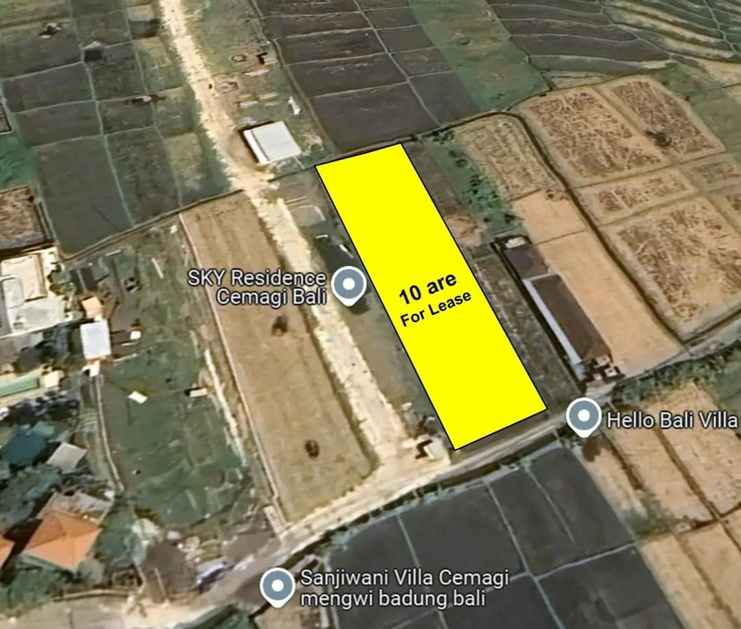 Cemagi Land For Lease Direct To Owner