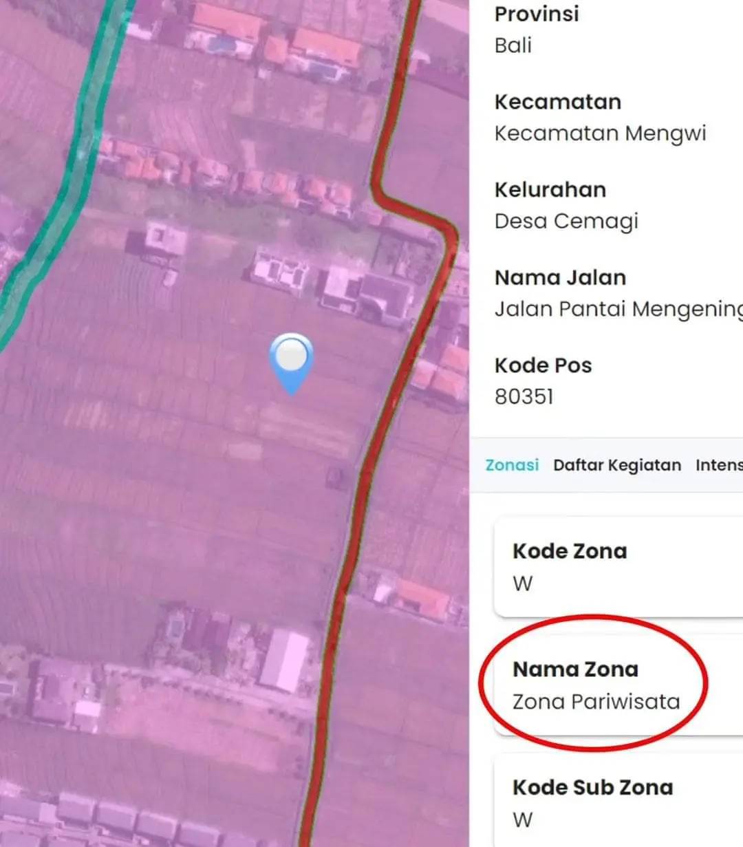 Leasehold Land  Cemagi, Badung, Bali