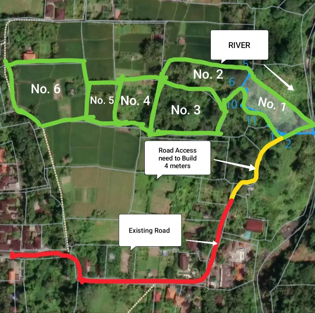 Ubud Central Land For Sale Freehold & Leased Hold